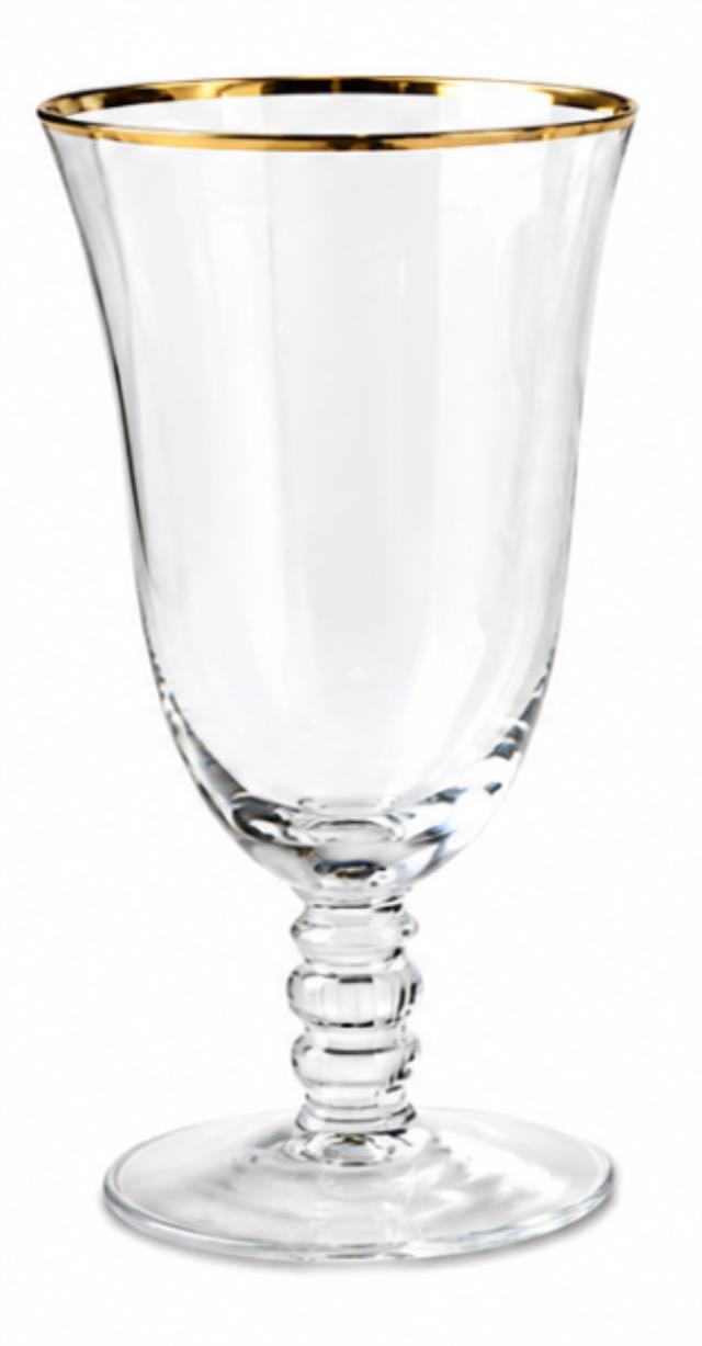 Rental store for Water Goblet, Gold Rim Crystal 16oz in Charlottesville VA