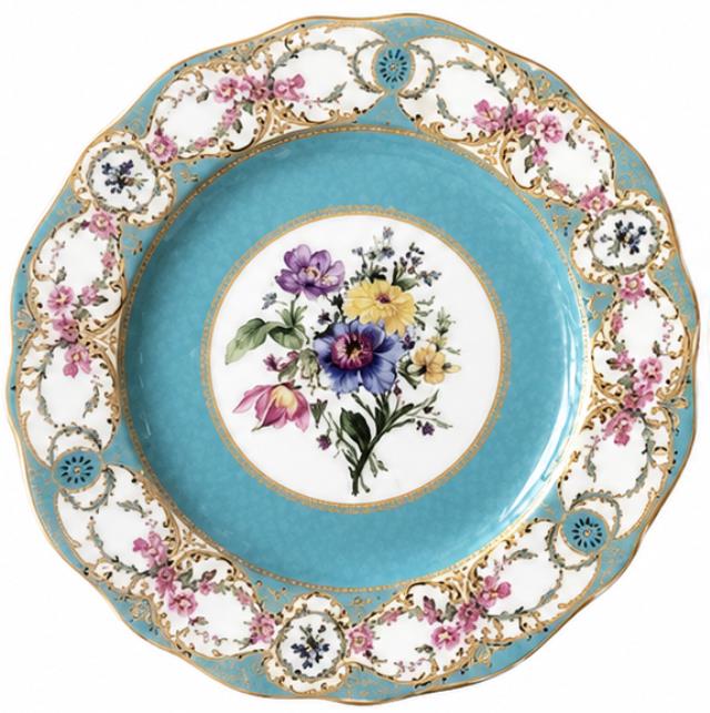 Rental store for Dinner Plate, 10  Vintage Floral, Blue in Charlottesville VA