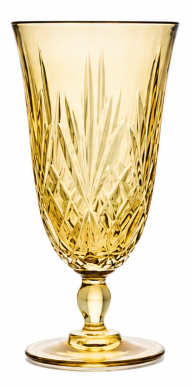 Rental store for Water Goblet, Melodia, Cut Crystal Amber in Charlottesville VA