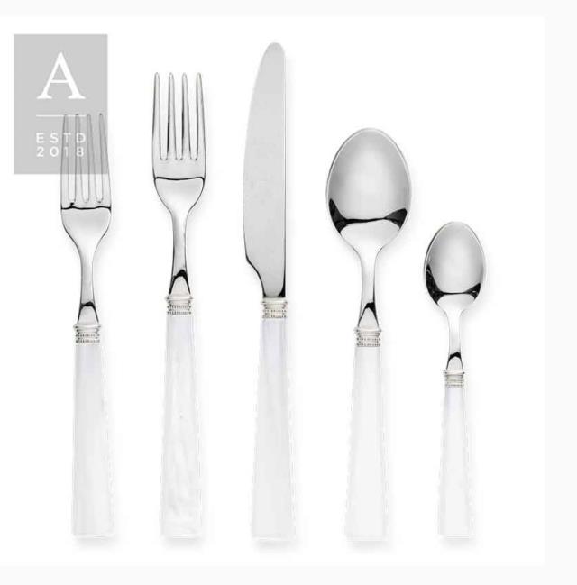 Rental store for Garda White Pearl Flatware in Charlottesville VA